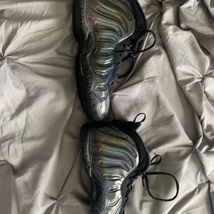 grey holographic foamposites.